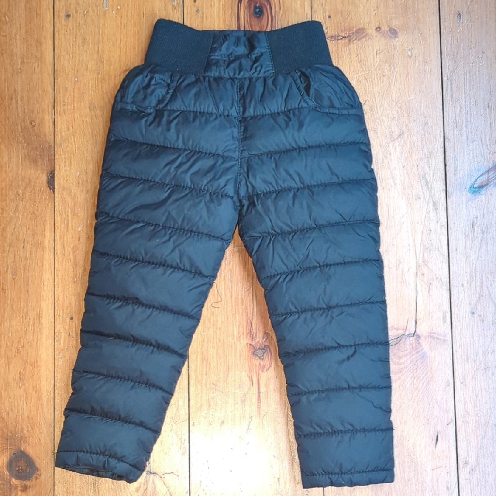 Kids Black Puffer Pants 5